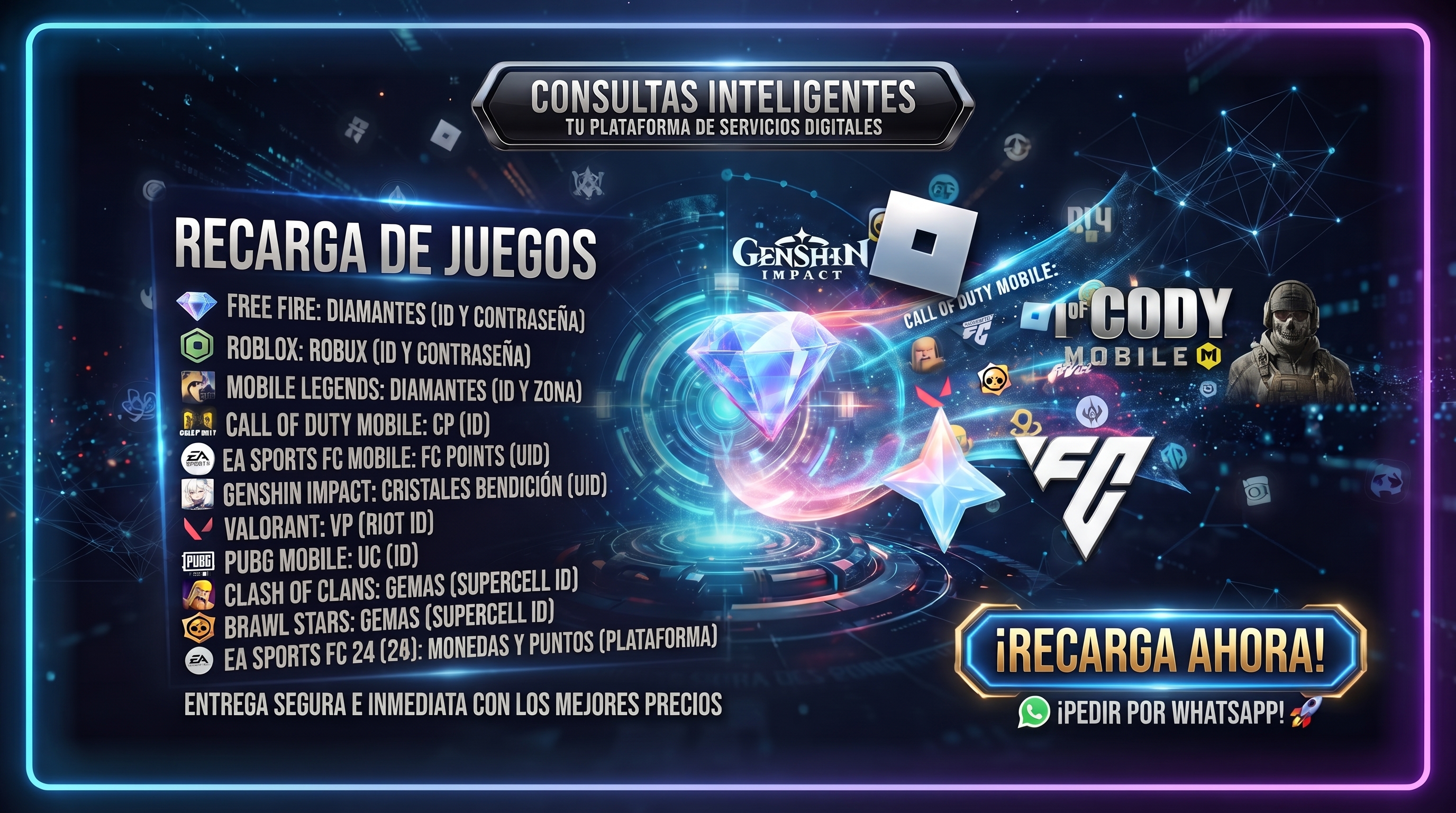 Recarga de Juegos
